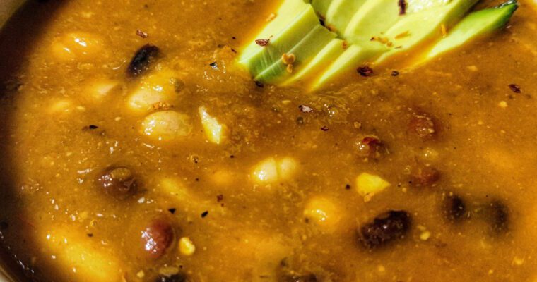 How to make 3 bean acorn squash soup.